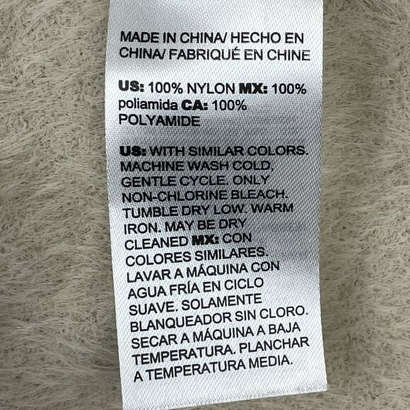 CHICO’S Beige Leopard Animal Mock Neck Sweater Size 0 US S/4 Plush Pullover - Picture 7 of 7